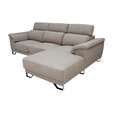 L Shape Easy Clean Fabric Sofa - 8683